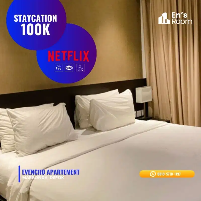 apartemen dengan gaya minimalis siap huni!