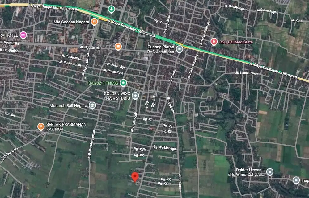 tanah kavling di pusat negara jembrana,dkt RS Bali Med negara