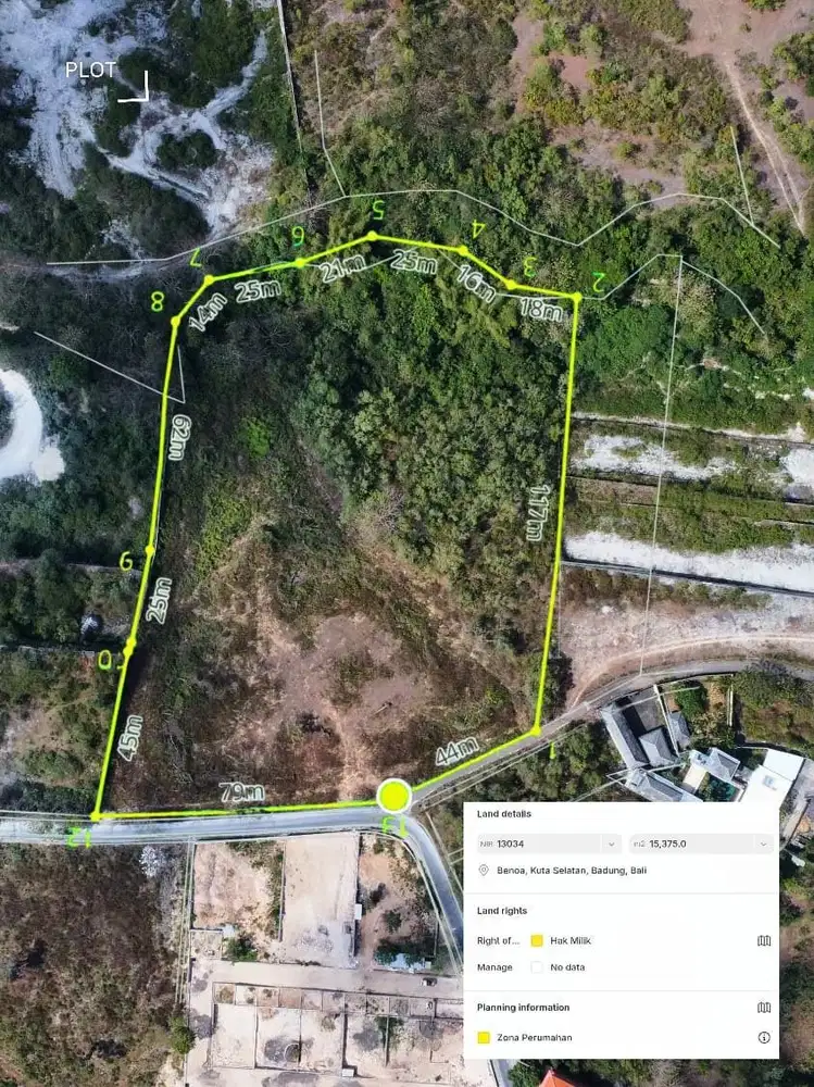 Tanah Luasan Besar Ocean View di Nusa Dua Kuta Selatan Badung Bali