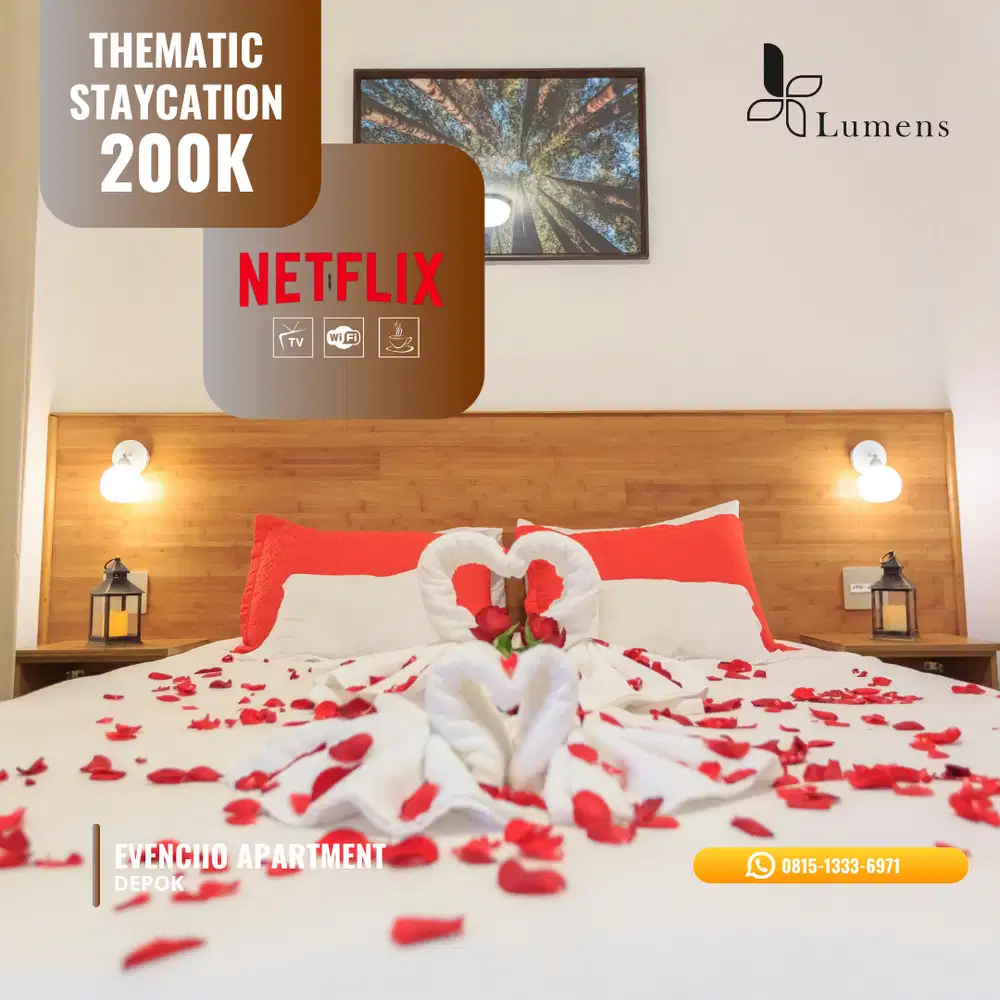 Staycation Unik & Estetik Cuma di Evenciio Depok by Lumens