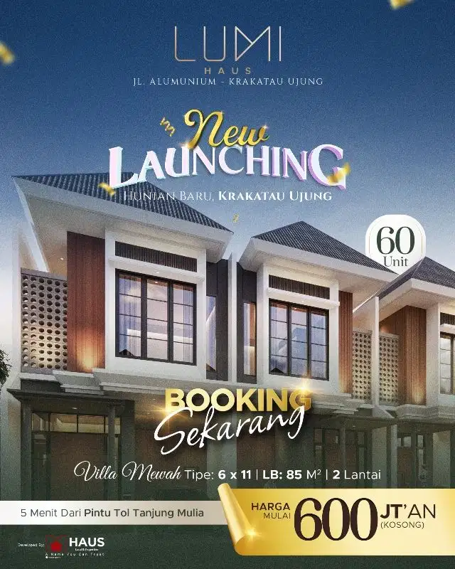 Villa murah daerah krakatau ujung brayan