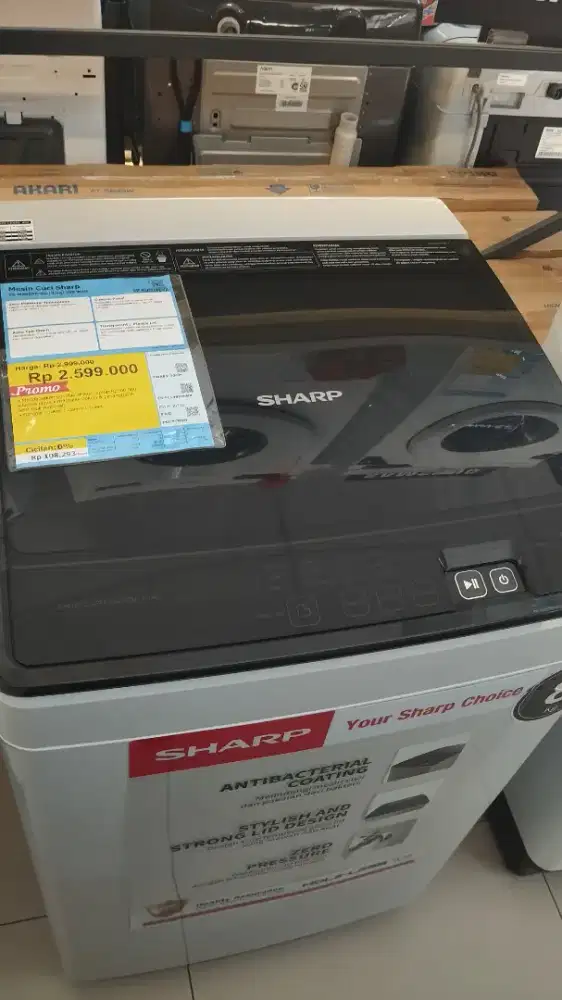 Mesin cuci Sharp  8kg 350 watt