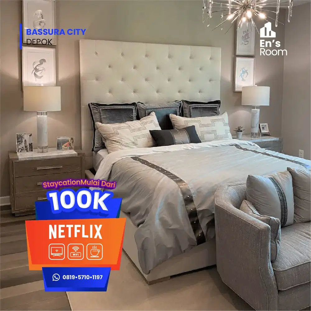 Staycation Apartemen Atlanta Depok Aesthetic En'sRoom Senin