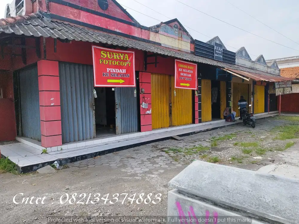 Kios dijual di Bantul dekat RSUD Bantul, ada 4 kios