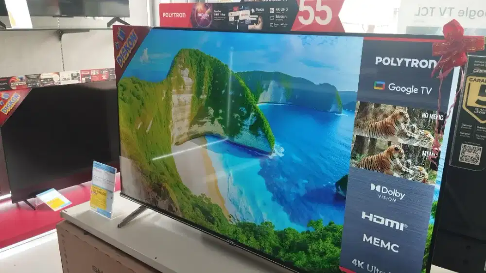 Tv polytron 55 inch UHD geogle tv