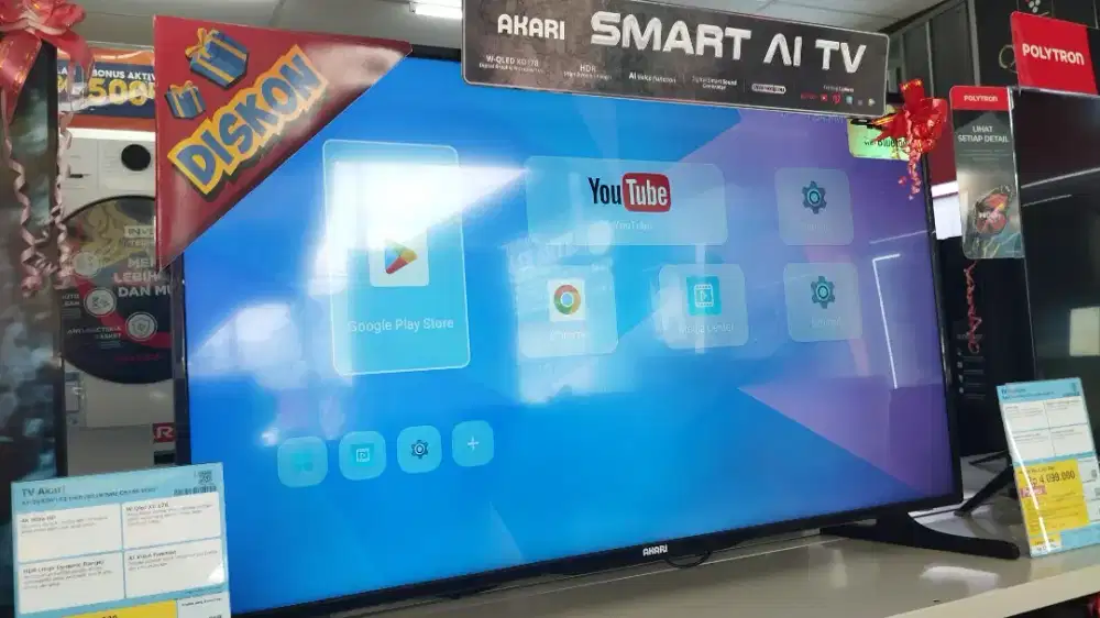 Tv akari 43 inch 4K whale OS 66 watt