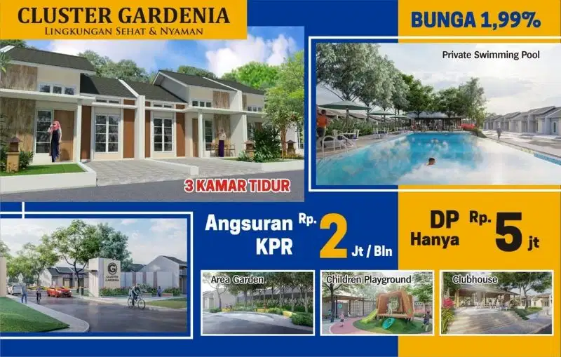 rumah ready cluster cicilan 2 jt an. stok terbatass