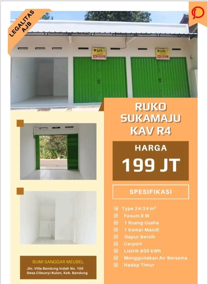 saya menjual Ruko pada lamudi