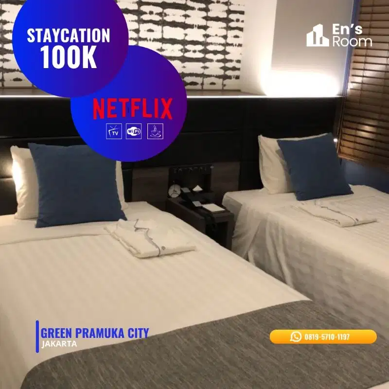 sewa apartemen harian/bulanan, fleksinel & nyaman