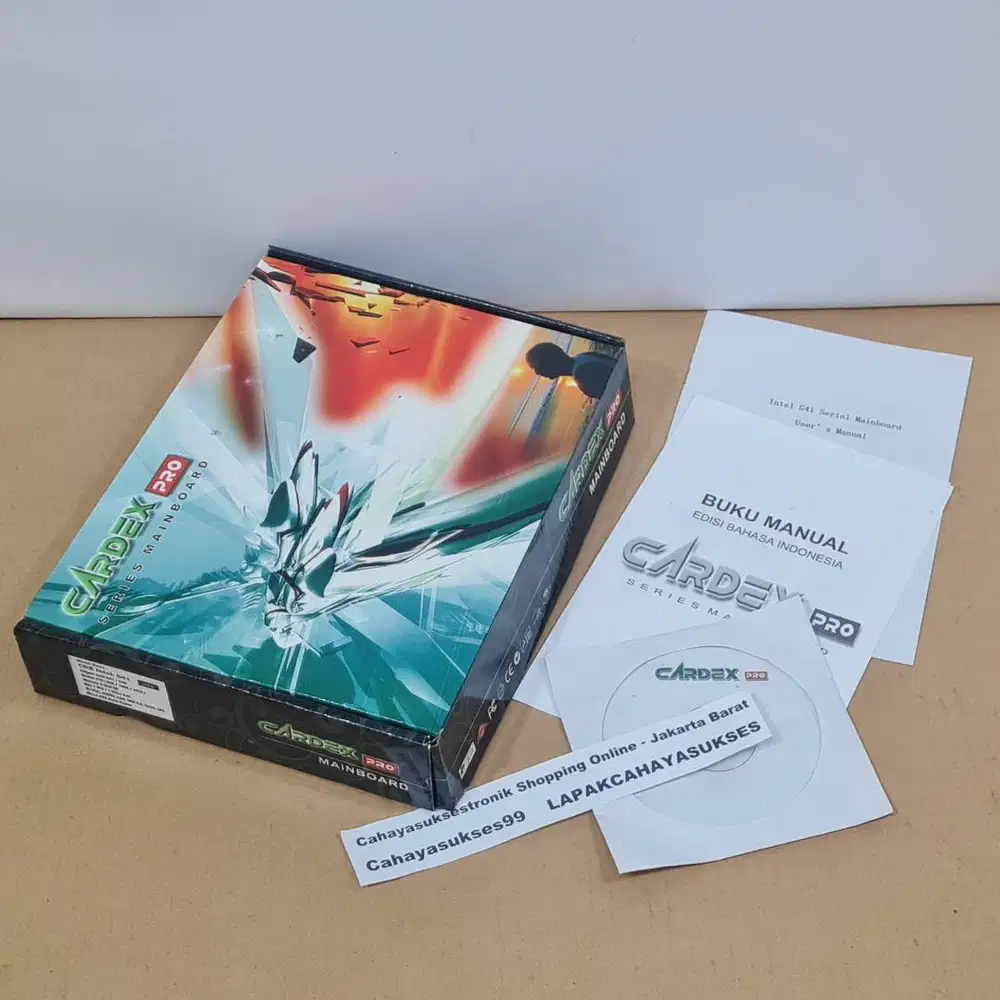 Kotak Dus Mother Board Mobo Cardex Pro Intel G41 Second Bagus CD Drive