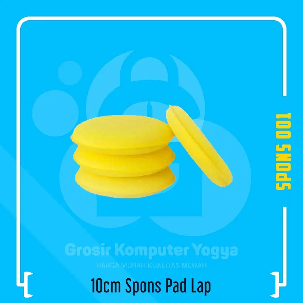 Spons Pad Spon Bulat Busa 10cm Poles Lap Mobil Motor