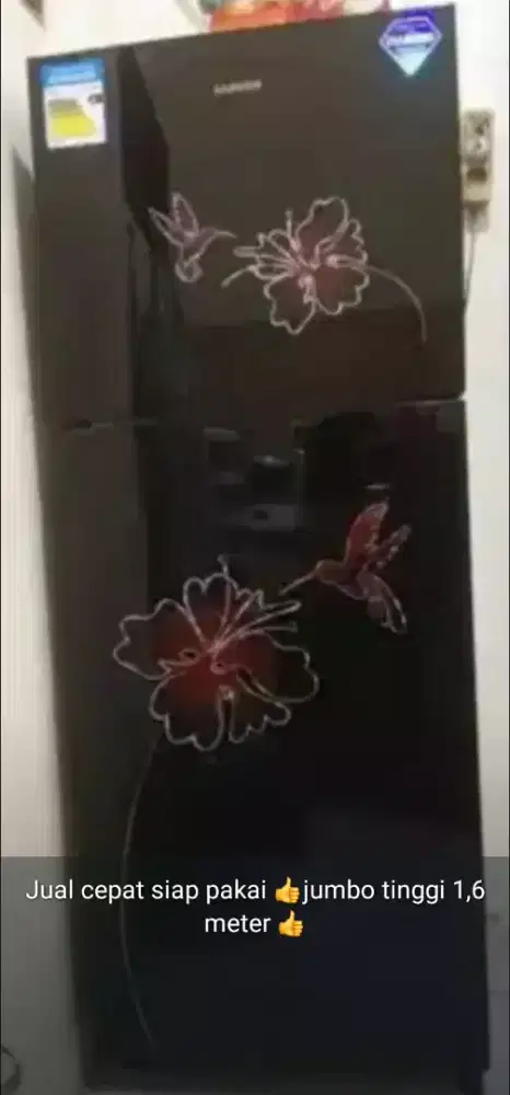 Cuma ngejualin punya kak ipar kulkas 2 pintu siap pakai