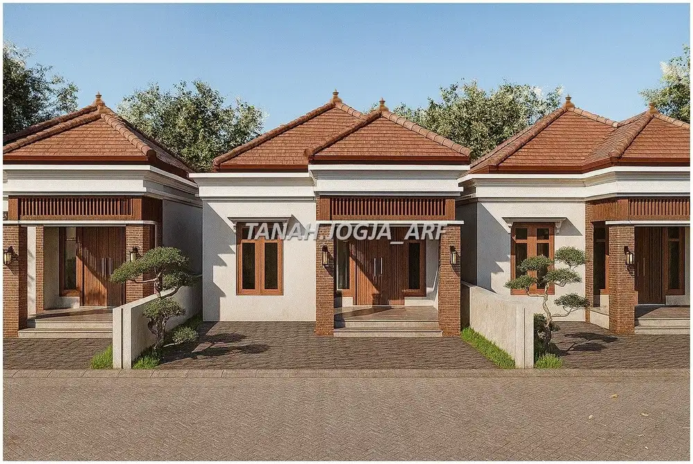Dekat Polsek Tempel, Rumah Dijual Jogja, Desain Tropis Bali Modern