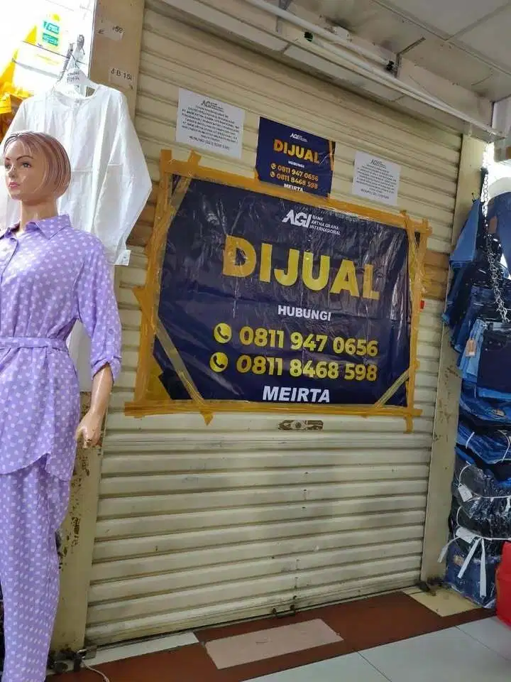 Dijual 1 Unit Kios di Pusat Grosir Metro Tanah Abang