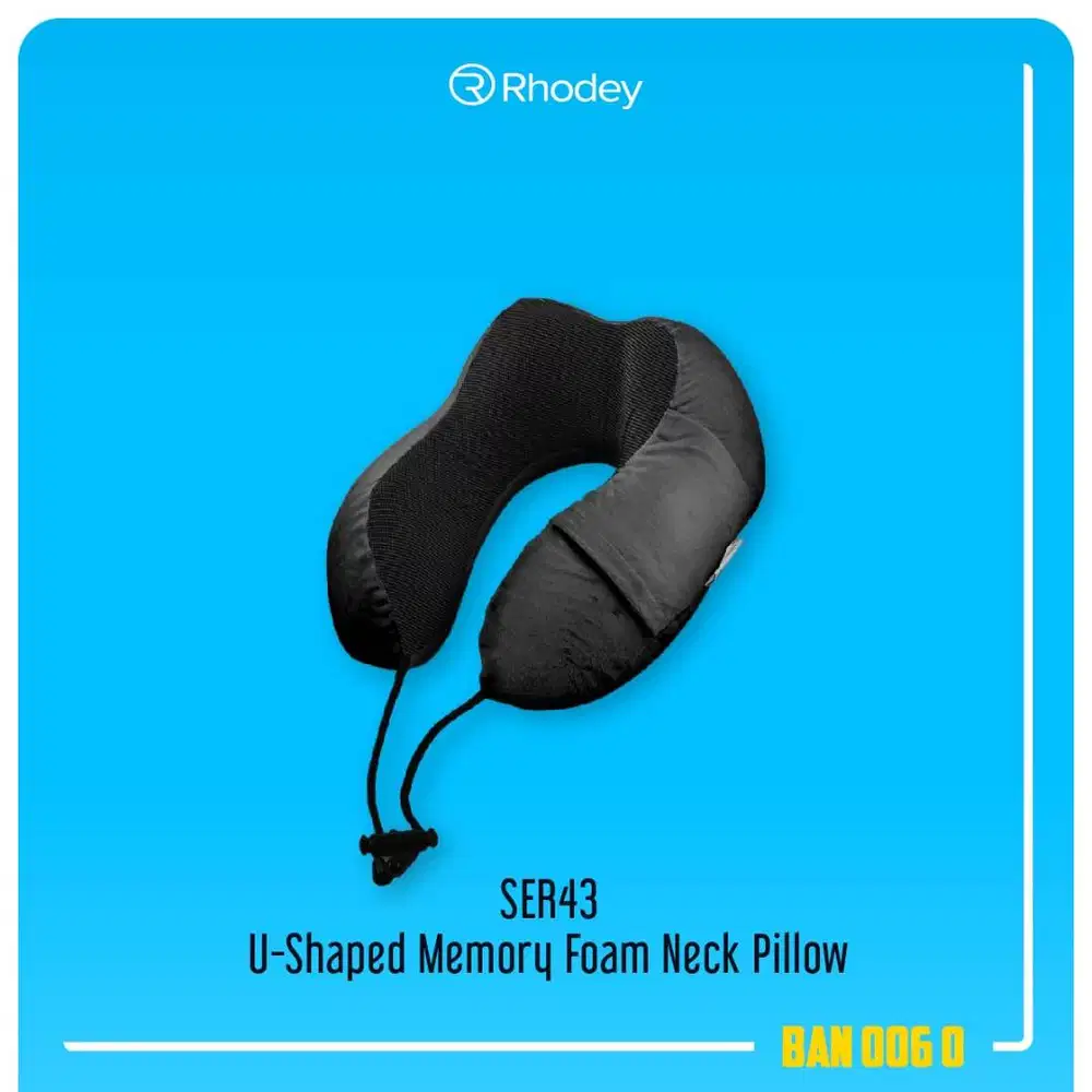 Rhodey SER43 U-Shaped Memory Foam Neck Pillow Bantal Leher