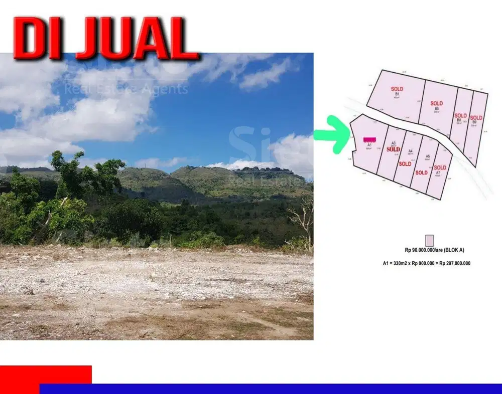 Dijual Tanah Kavling Luas dan Terjangkau di Klumpuk Nusa Penida Bali