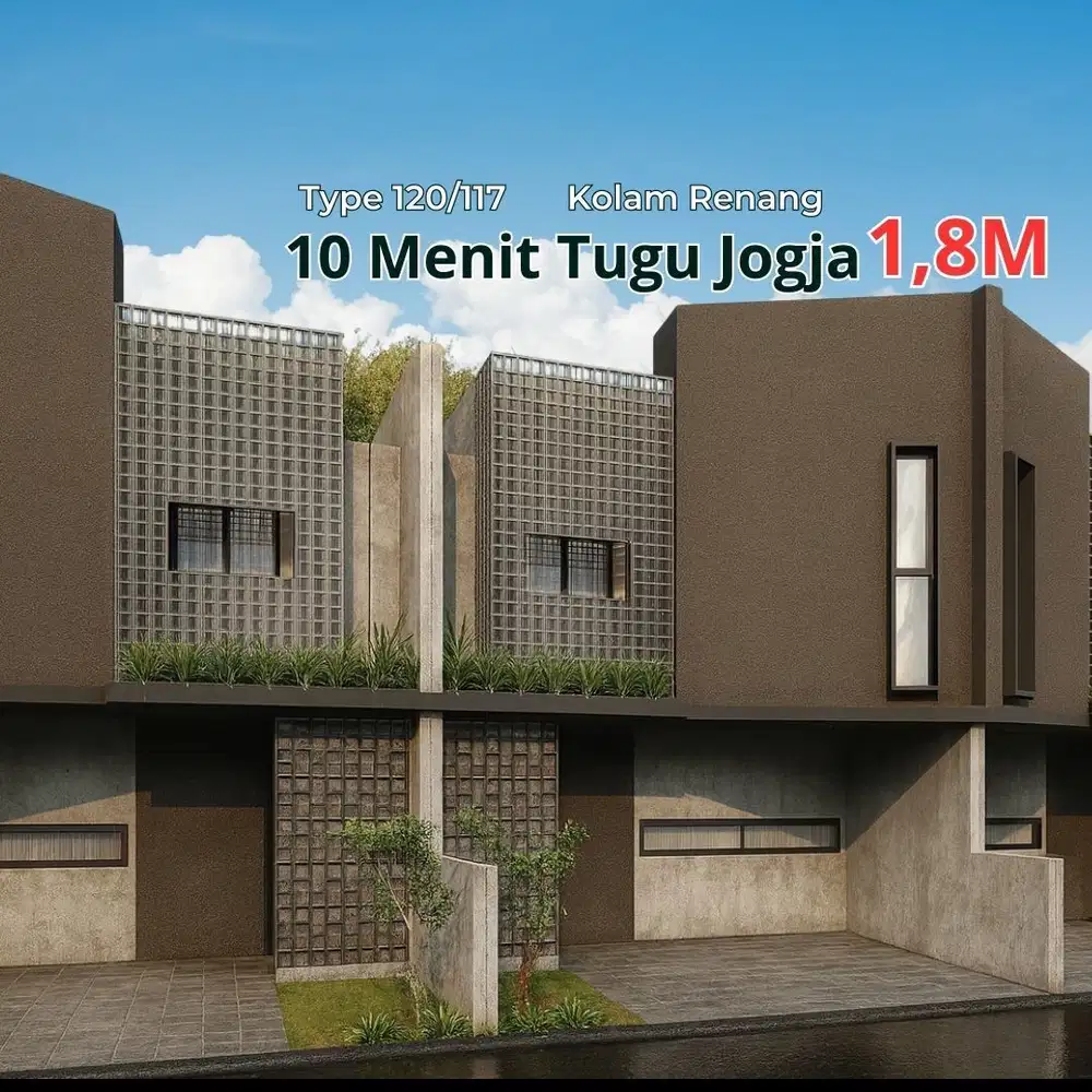 Rumah Tugu Jogja, SHM, Type 120, Harga 1,7M