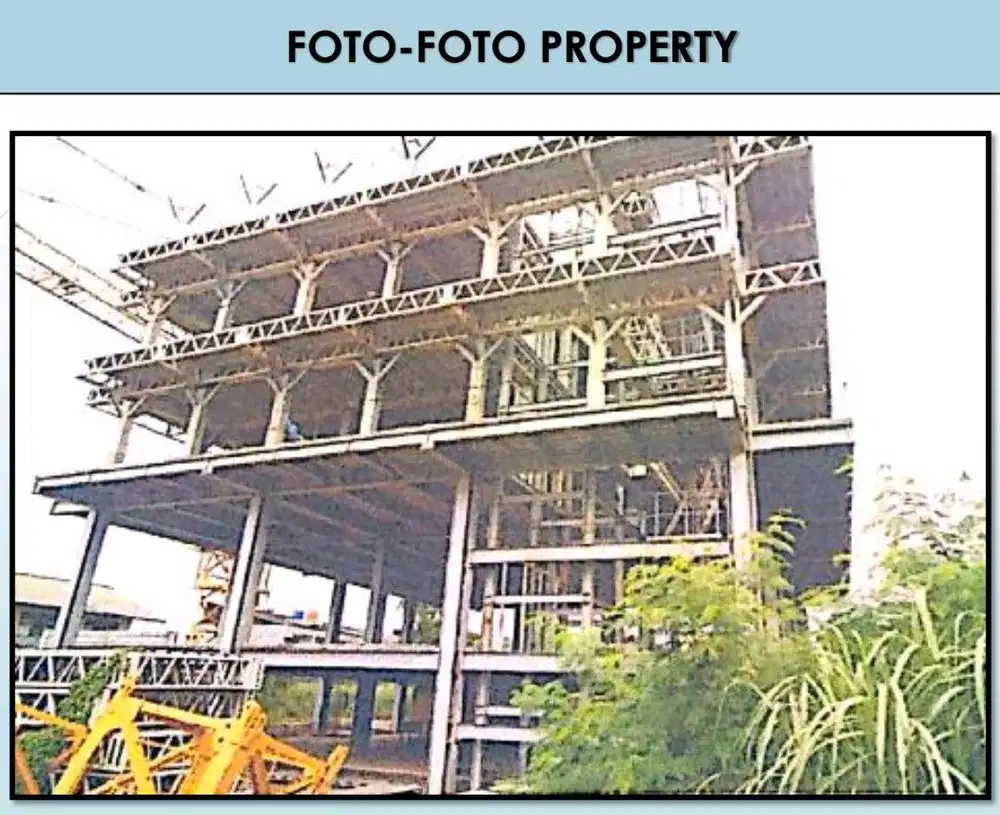 Dijual Tanah dan rangka bangunan strategis
