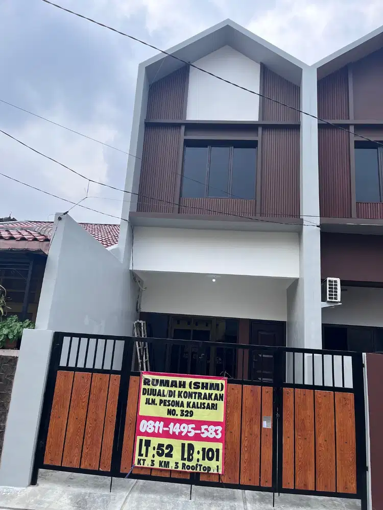 Dijual rumah baru dekat LRT Komplek Pesona Kalisari Jakarta Timur