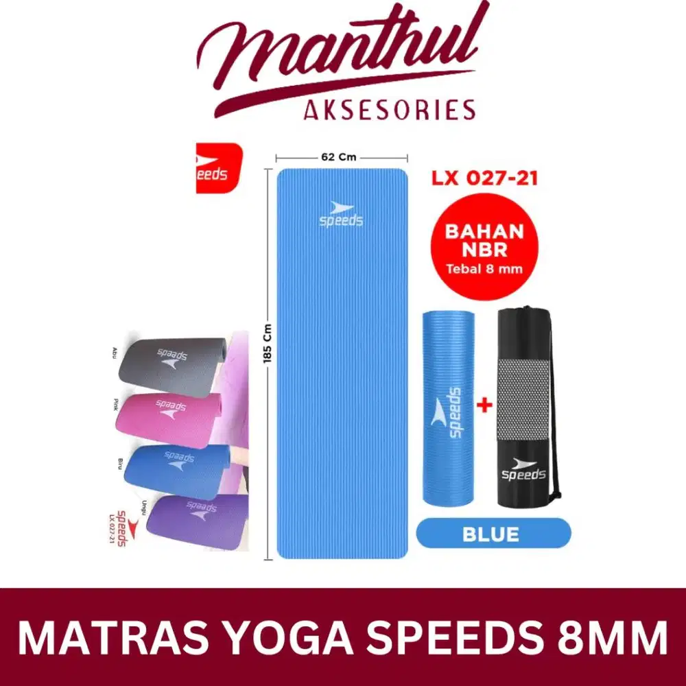 Speeds LX 027-21 8mm Yoga Mat Matras Yoga Senam Lantai - Plus Tas