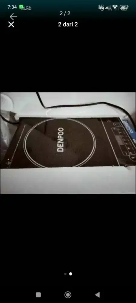 Kompor Listrik Denpoo msh Baru