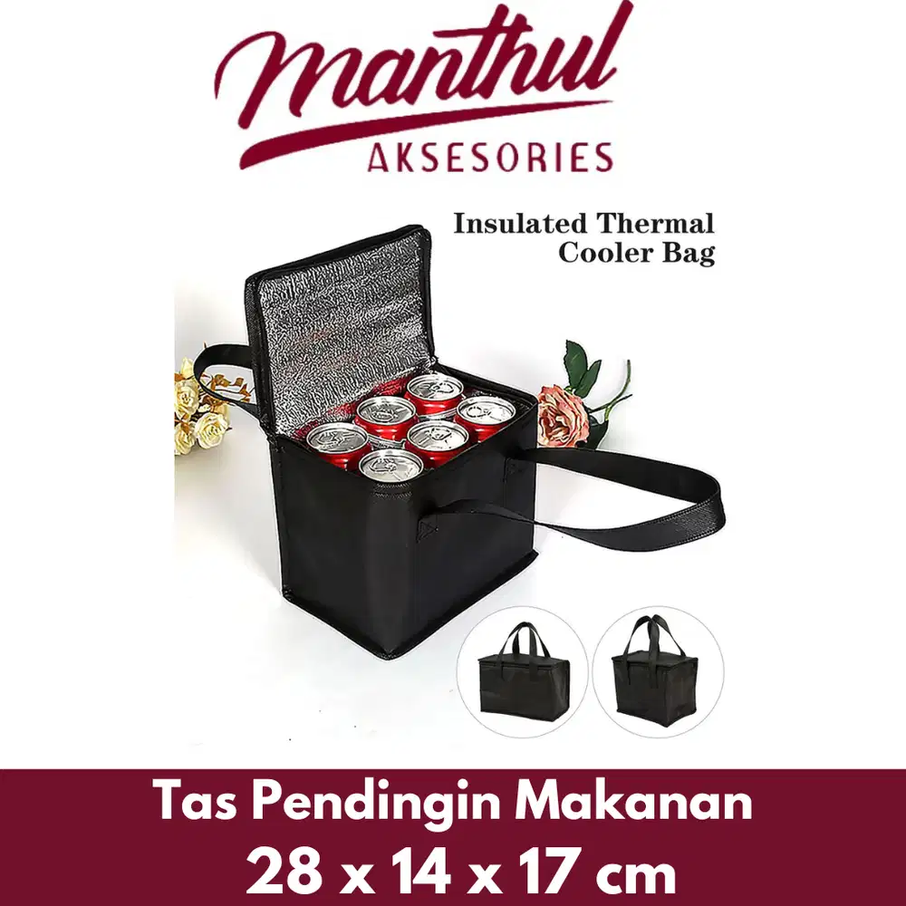 Tas Pendingin Makanan Cooler Bag Thermal Insulated Bag 28 x 14 x 17 cm