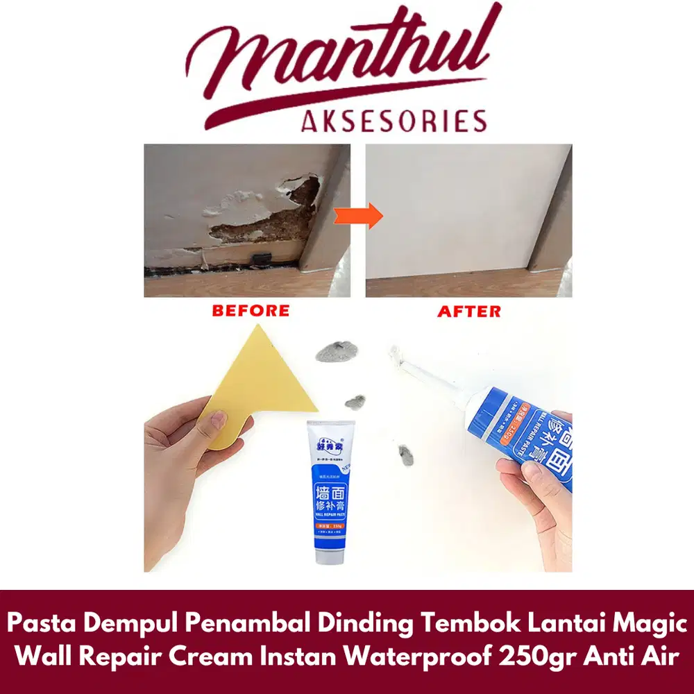 Pasta Dempul Penambal Dinding Tembok Lantai Magic Wall Repair Cream In