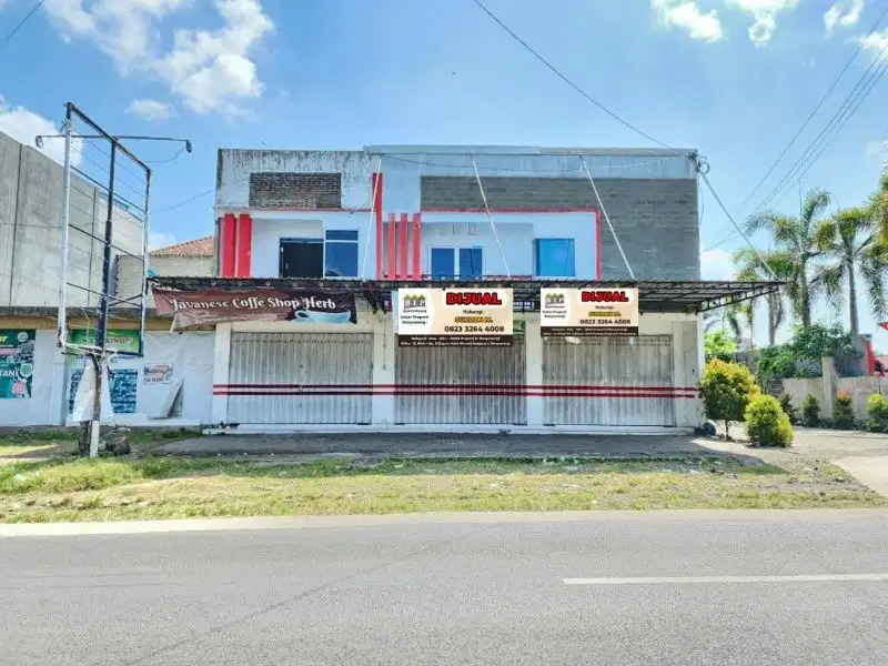 Dijual ruko lantai 2 pinggir jalan raya kalisetail, Sempu Banyuwangi