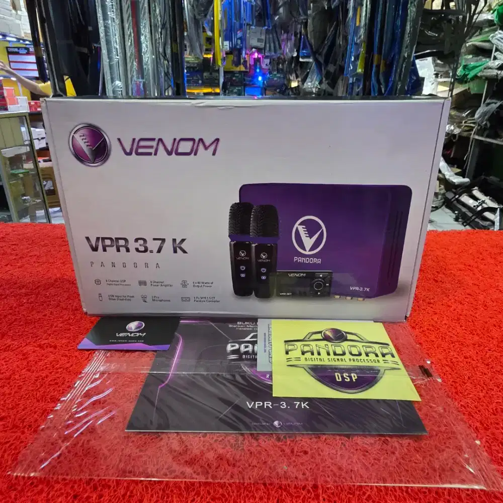 Processor VENOM PANDORA VPR 3.7 K Built in Power 4 Ch Out 8 Ch