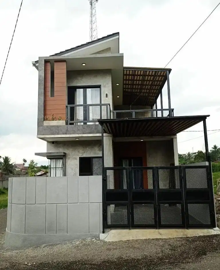 Dijual Cepat Rumah Strategis 2 Lantai Cibadak Sukabumi Tema Industrial