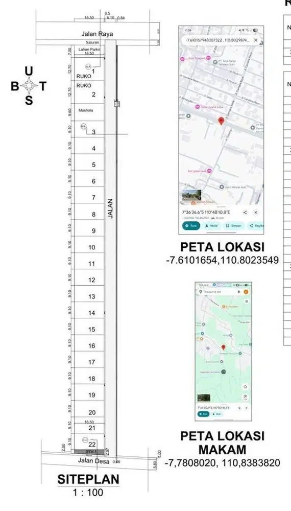 dipasarkan kavlingan tanah lokasi depan jl raya jlopo solo baru