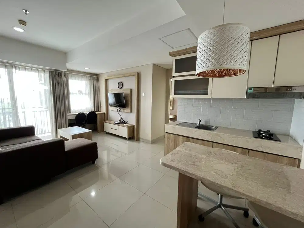 Sewa Apartemen Trivium 1 bedroom BESAR full furnish, Lippo Cikarang