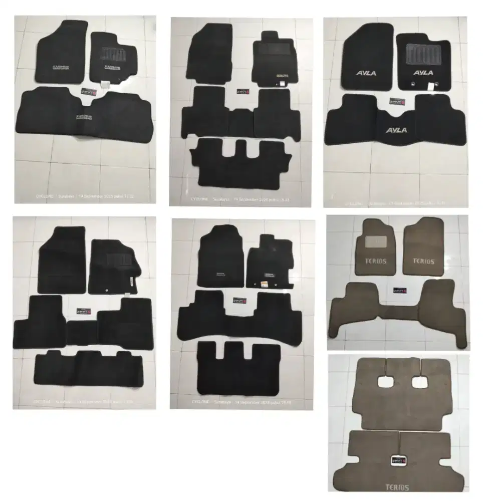 Karpet Original bawaan mobil  berbagai merk