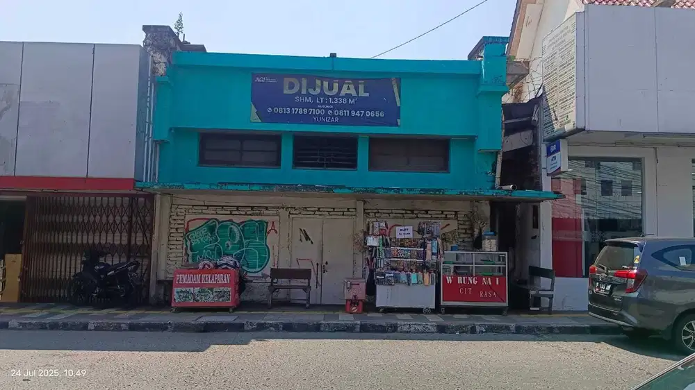 Dijual Tanah Bangunan Toko, lokasi strategis dekat Stasiun Bogor!