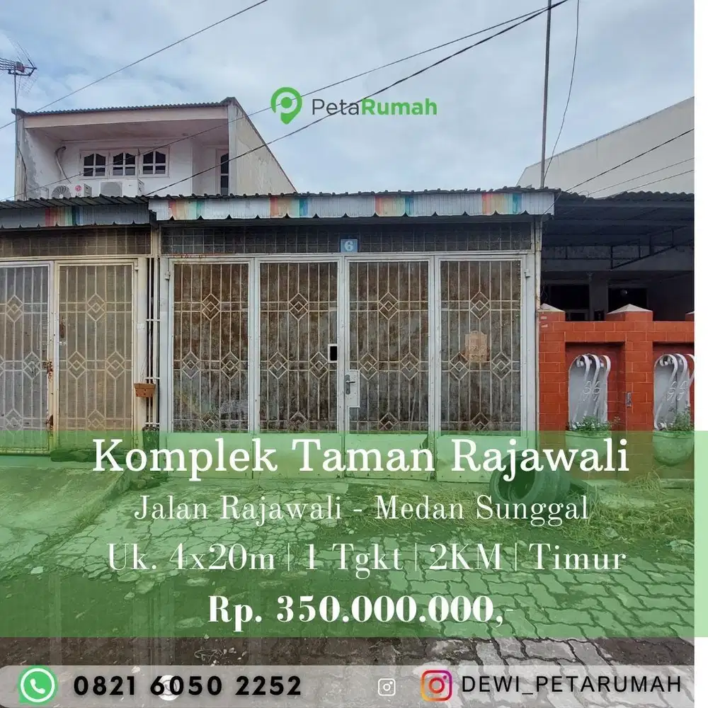 dijual cepat komplek rajawali sunggal