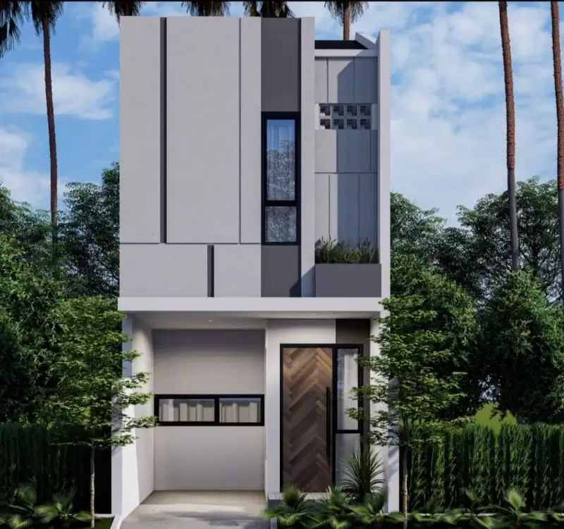 Rumah Baru 2 Lt dlm Cluster  akses Mobil dekat sekali Raya Condet