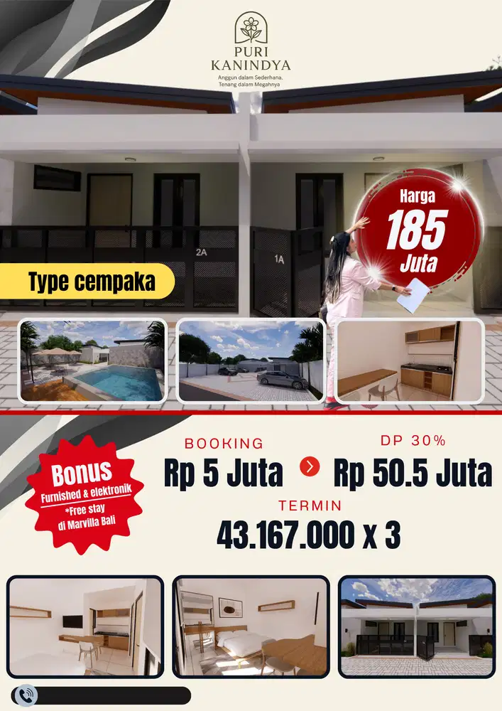 Puri kanindya villa with swimming pool bonus interior