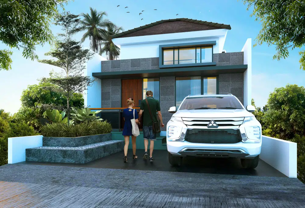 Rumah konsep Villa di Bojong Gede