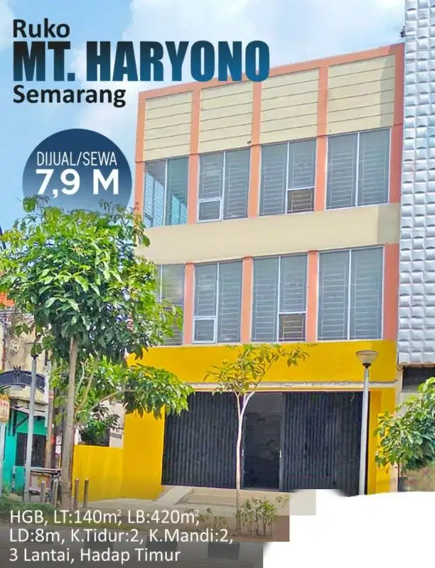 Dijual Ruko MT. Haryono Semarang