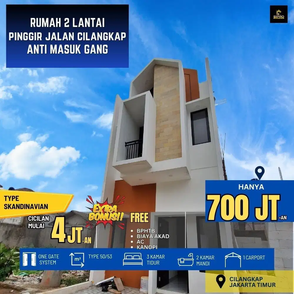 Rumah Dijual Cilangkap clusters Nego Strategis KPR