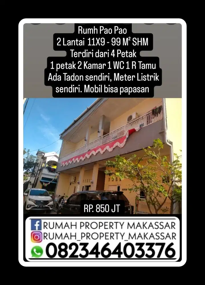 Rmh Pao Pao 4 Petak 2 Lti  11X9 - 99 M² SHM