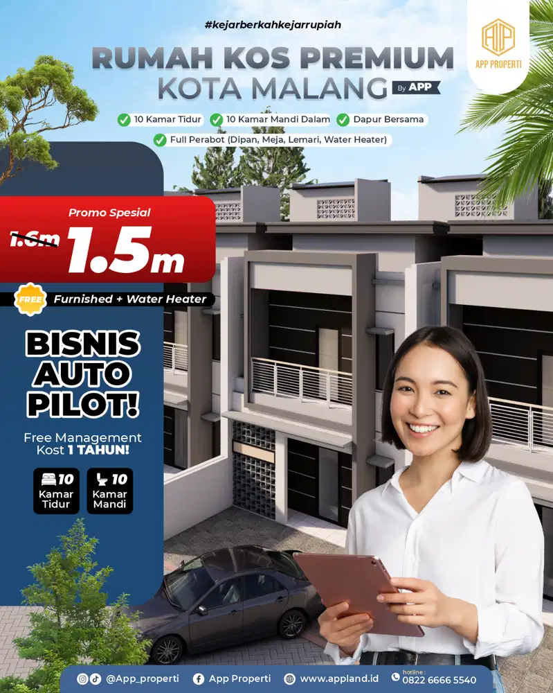 Rumah Kos Premium Area Suhat Kota Malang 5 Menit UB