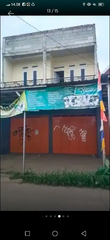 Di jual ruko 2 lantai SHM di sawangan depok jln 2 mobil