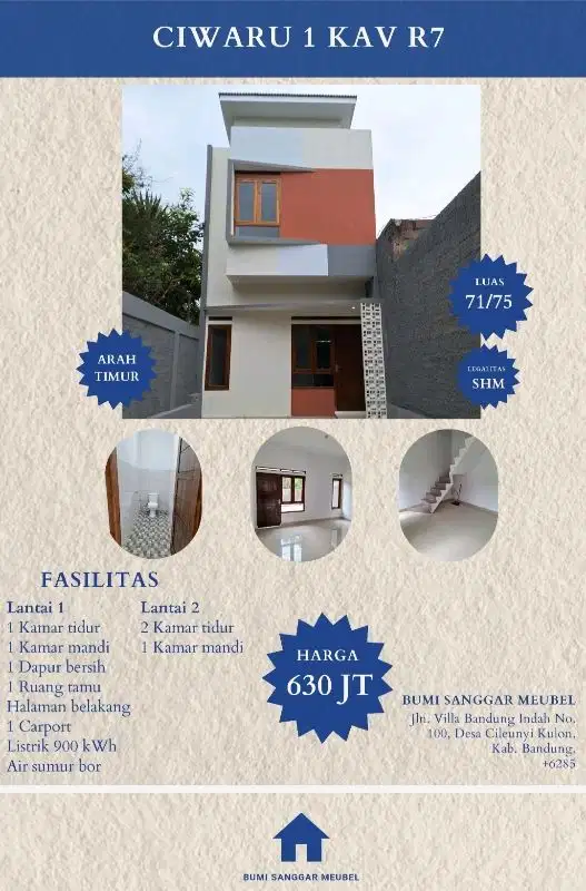 Dijual Rumah siap huni 2 lantay ujungberung kodya