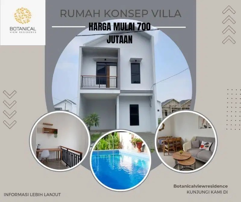 Hunian Nuansa Villa yang masih berkabut karena berada di ketinggian l