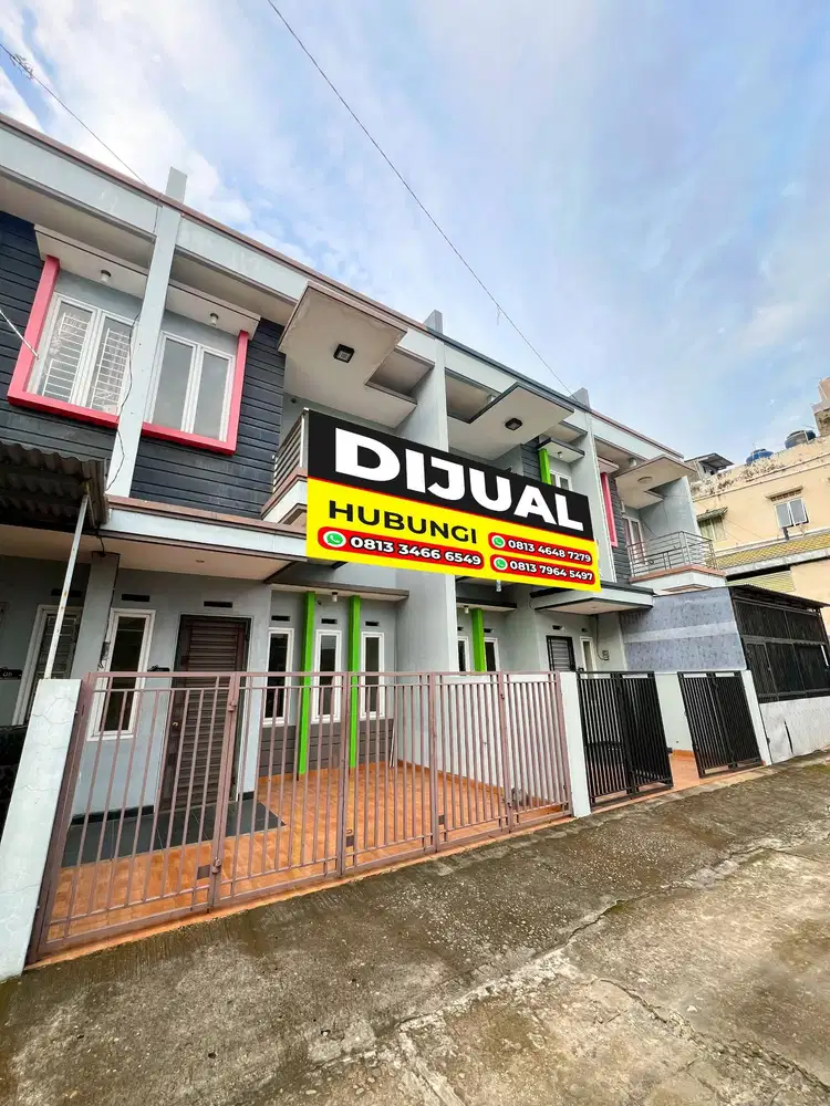 RUMAH TOWNHOUSE 2 LANTAI FREE PAJAK -DAERAH KENTEN SEBELAH INDOGROSIR