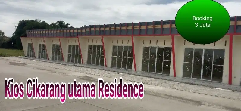 Di jual kios lokasi bagus di cikarang utama Residence.
