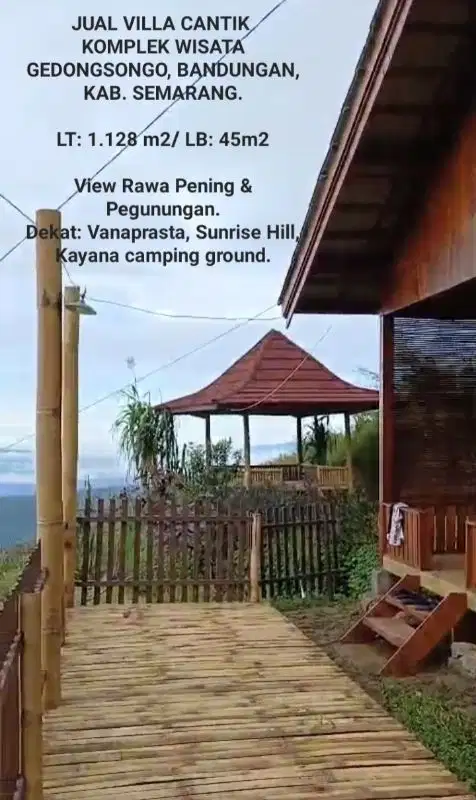 VILLA CANTIK BANDUNGAN VIEW PEGUNUNGAN & RAWA PENING, KAB. SEMARANG