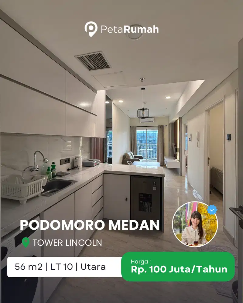 DISEWA APARTEMEN PODOMORO FULL FURNISHED MEWAH