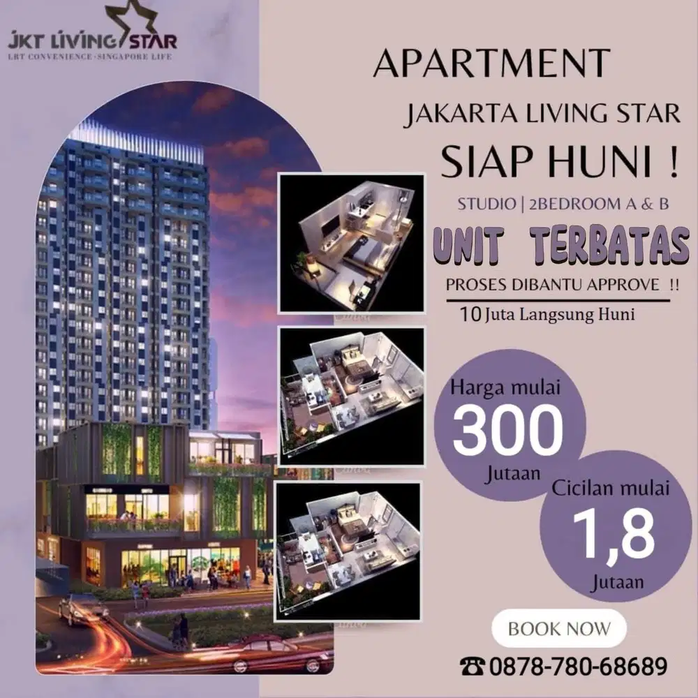Apartemen JKT Living Star - Siap Huni DP 0%